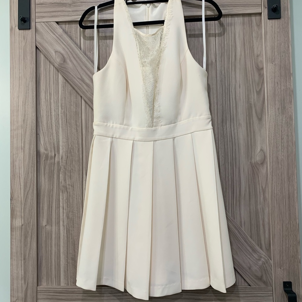 BCBG Ivory Dress with Lace